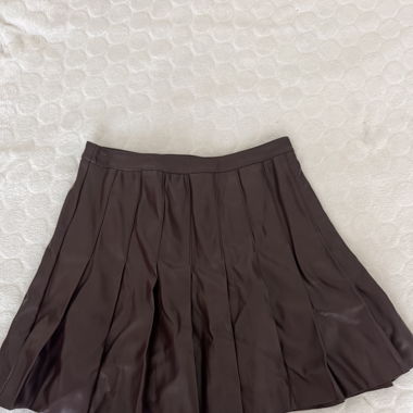 Fake Leather Skirt