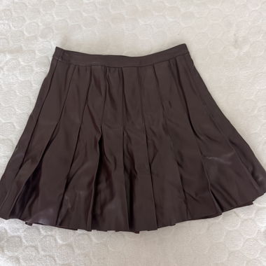 Fake Leather Skirt
