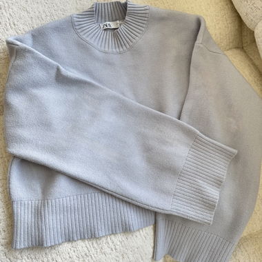 Zara Blue Knit Sweater
