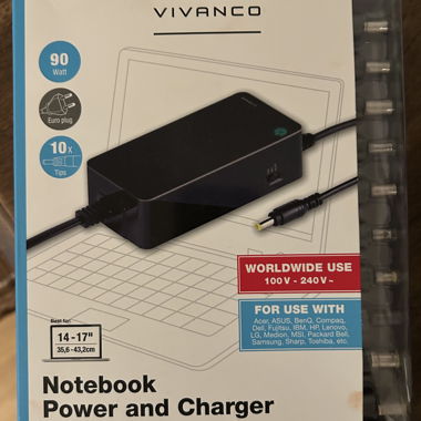 Notebook-Ladegerät Vivanco 90W