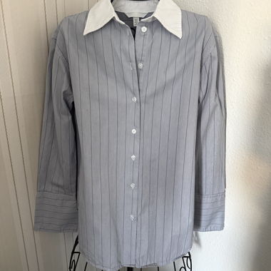Striped Button-Up Shirt