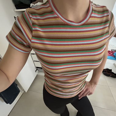 Striped crop top
