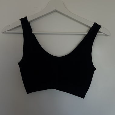 Top corto nero Pull&Bear