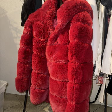 Red Faux Fur Jacket