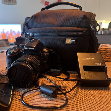 Nikon D5300 with lens