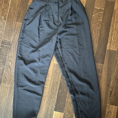 Black Fabric Trousers Size 36