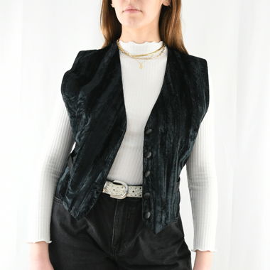 Gilet in velluto vintage