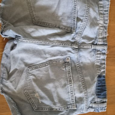 Ripped Denim Shorts