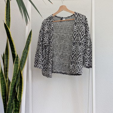 Veste en maille à motifs M