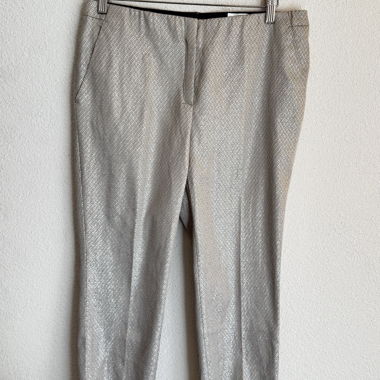 Pantaloni in tessuto fantasia Vera Mont argento
