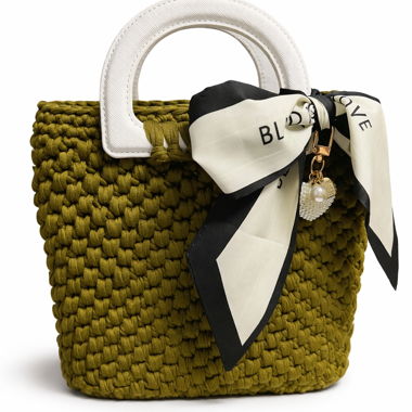 Chrochet Handtasche mit Schleife