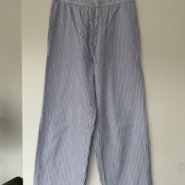 Gestreifte Baumwolle Hose von Mango