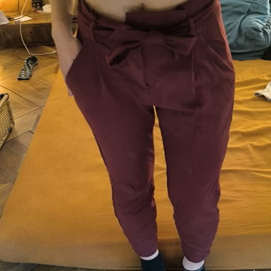 Pantalon bordeaux