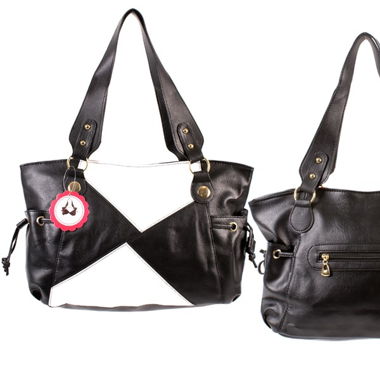 Sac à main noir et blanc