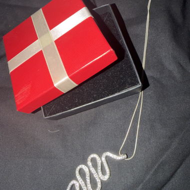 Silver-Colored Snake Necklace