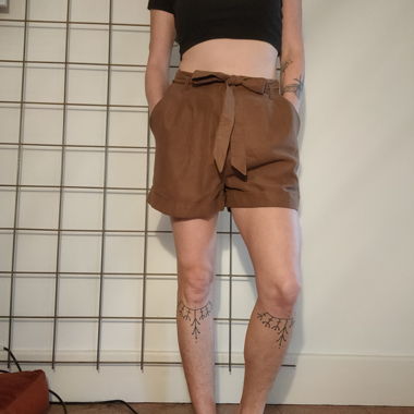 Wildleder-Shorts