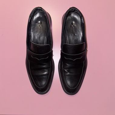 Vagabong Mocassins en cuir noir