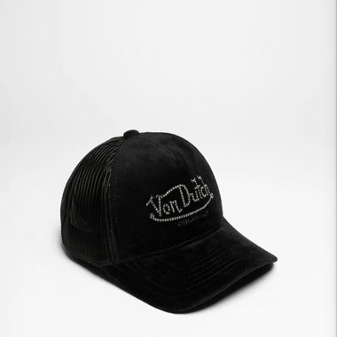 Miami Rhinestone Velvet Trucker Cap by Von Dutch