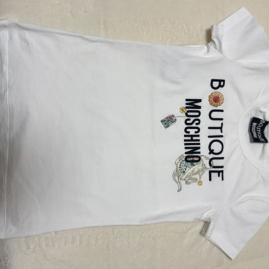 Boutique Moschino white logo t-shirt