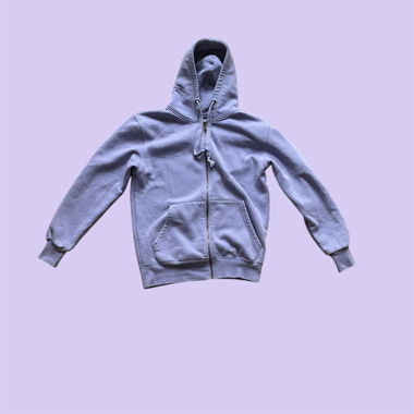 Sweat à capuche zippé lilas