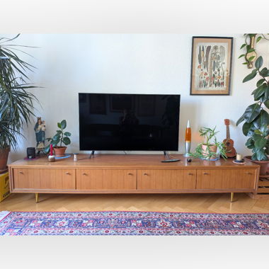 Midcentury Teak Longboard 