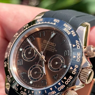 Seikmod Rose Choco Chrono–VK63 Quartz–40mm