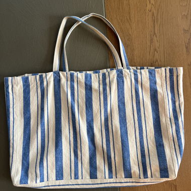 Leinen Stofftasche gestreift von Arket
