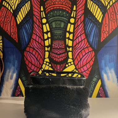Synthetic Fur Handbag