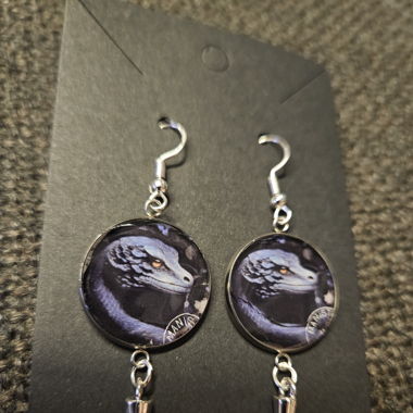 Boucles d'oreilles alternatives gothiques "Snake"