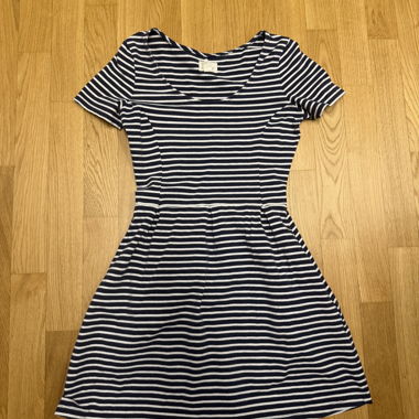 Levi's Baumwollkleid marine/creme gestreift