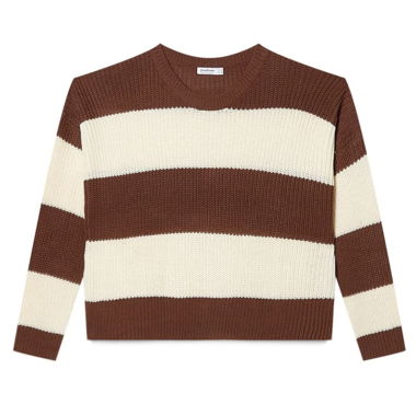Maglia Crop Top a Righe di Stradivarius