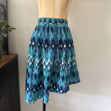 Gonna asimmetrica H&M fantasia etnica, tg. 36
