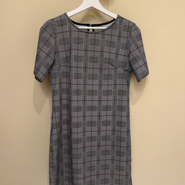 Robe droite carreaux