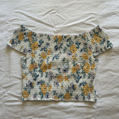 Geblümtes Croptop