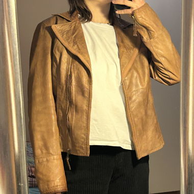 Giacca in pelle vera