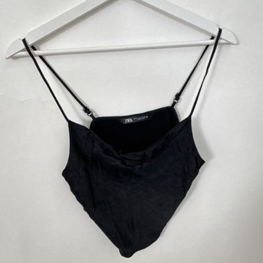 Zara schwarzes Camisole-Top
