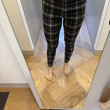 Pantalone skinny a quadri