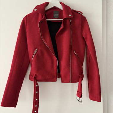 Red Fabric Blazer 