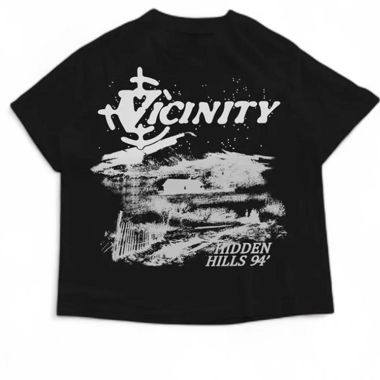 Y2k Vicinity Black Baggy Tshirt