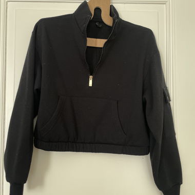 Black Zip Sweatshirt