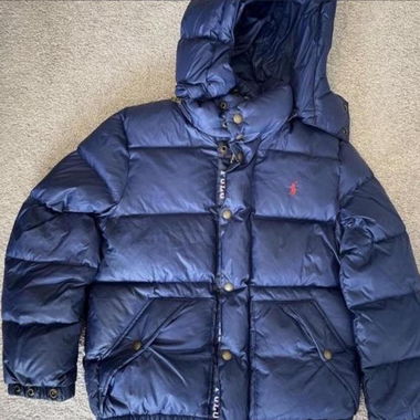 Blue Polo Puffer Jacket