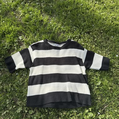 Maglione in maglia a righe