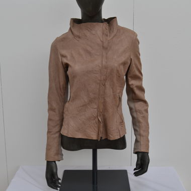 Cigno Nero Lederjacke beige