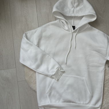 weisser hoodie