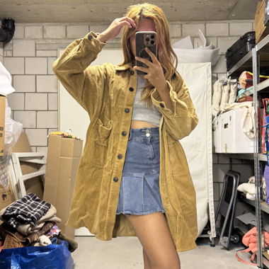 Mustard corduroy overshirt