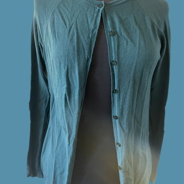 Cardigan vert pétrole