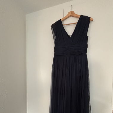 Blaues Ballkleid