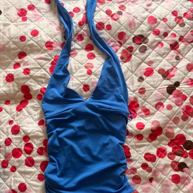 Top estivo blu