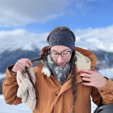 Parka invernale arancione
