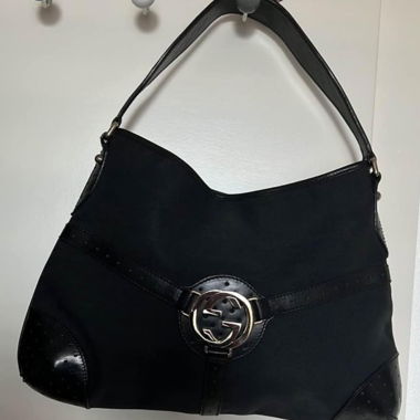 Gucci Canvas Reins Hobo Vintage